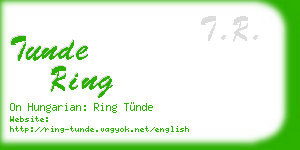 tunde ring business card