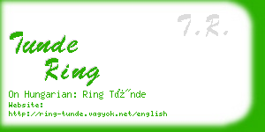 tunde ring business card